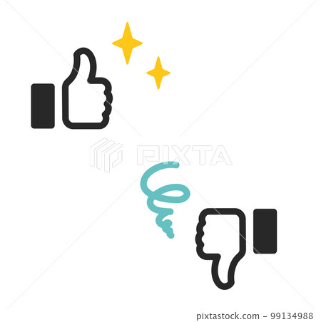 Like and dislike icons 99134988