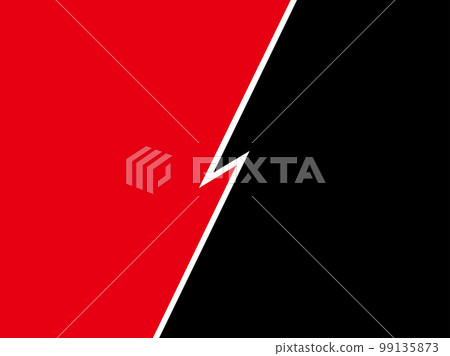 Conflict image red and black - Stock Illustration [99135873] - PIXTA
