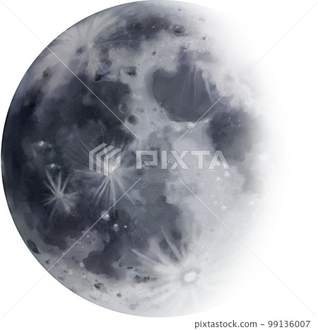 watercolor moon watercolor moon 99136007