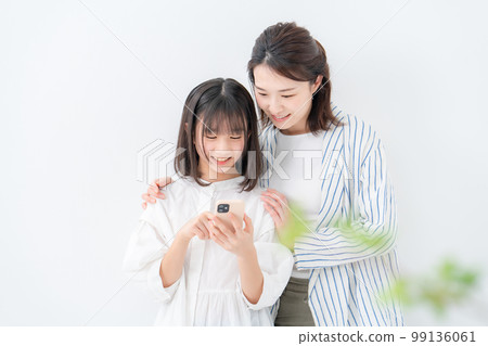 Parents and children, smartphones, kids' mobile phones 99136061