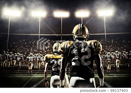 American football players. Generative AI American football players. Generative AI 99137403