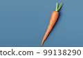 carrots with a blue background 99138290