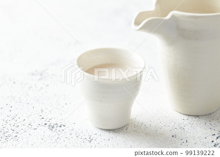 Amazake poured into a cup 99139222