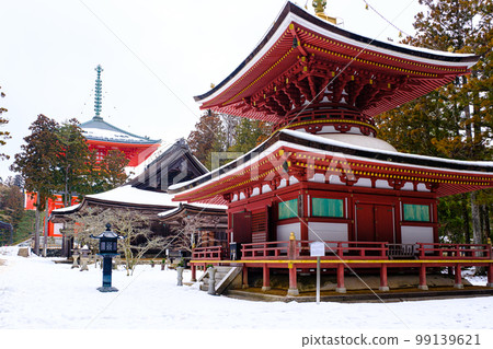 [Wakayama Prefecture] Koyasan Danjo Garan East Tower (photographed on 2023/02/08) 99139621