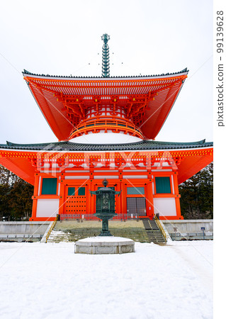 [Wakayama Prefecture] Koyasan Danjo Garan Konpon Daito (photographed 2023/02/08) 99139628