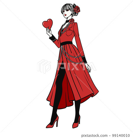 Valentine/Love/Heart/Red/LOVE/Queen/Love/Woman illustration material Valentine/Love/Heart/Red/LOVE/Queen/Love/Woman illustration material 99140010