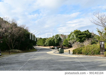 從葛西臨海公園中央廣場到燒烤區的道路 從葛西臨海公園中央廣場到燒烤區的道路 99140184