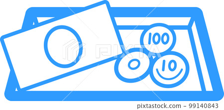 硬幣托盤的插圖 硬幣托盤的插圖 99140843