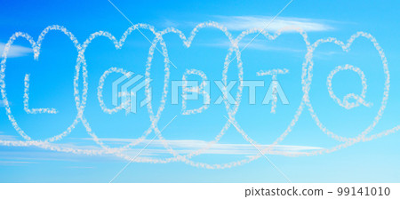 LGBTQ written in clouds 99141010