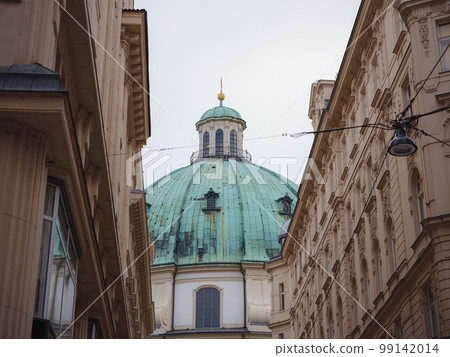 Karlskirche is 18th-century Habsburg cathedral. 99142014