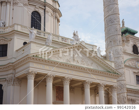 Karlskirche is 18th-century Habsburg cathedral. Karlskirche is 18th-century Habsburg cathedral. 99142016