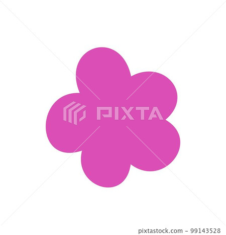 Colorful flower . Spring season. Flat style vector illustration. Isolated on white background. Colorful flower . Spring season. Flat style vector illustration. Isolated on white background. 99143528