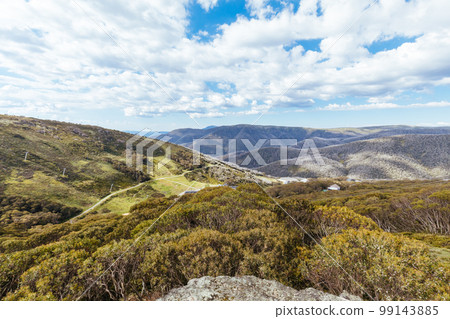 Falls Creek Village in Summer in Australia 99143885
