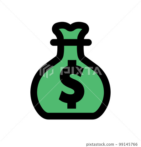 Rich money icon line isolated on white background. Black flat thin icon on modern outline style. Linear symbol and editable stroke. Simple and pixel perfect stroke vector illustration. 99145766