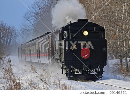 Senmo Main Line Kushiro Marsh - Toya JR Hokkaido C11-171 + Series 14 + Suhashi 44 SL Winter Marsh 99146251