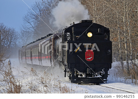 Senmo Main Line Kushiro Marsh - Toya JR Hokkaido C11-171 + Series 14 + Suhashi 44 SL Winter Marsh 99146255