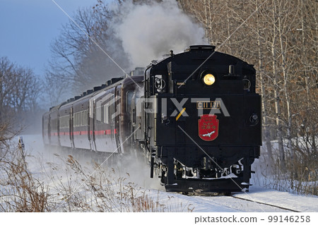 Senmo Main Line Kushiro Marsh - Toya JR Hokkaido C11-171 + Series 14 + Suhashi 44 SL Winter Marsh 99146258