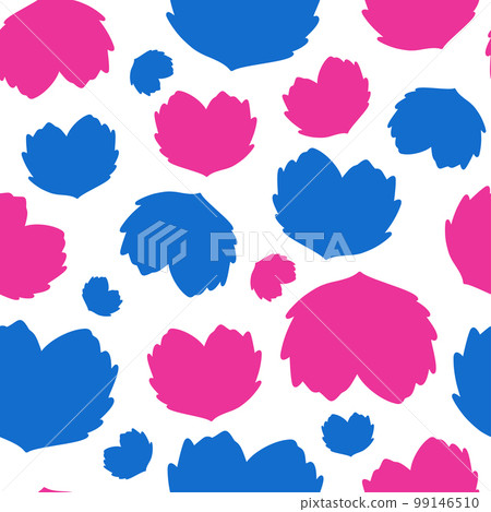 Pattern Huggy Wuggy and Kissy Missy. Hearts Vector 99146510