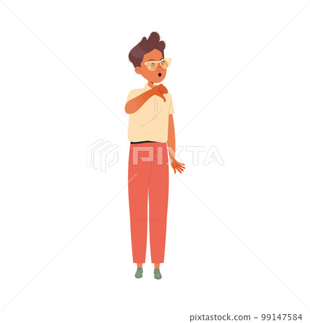 Angry Boy Bullying Somebody Showing Thumb Down Abusing the Weak Vector Illustration Angry Boy Bullying Somebody Showing Thumb Down Abusing the Weak Vector Illustration 99147584