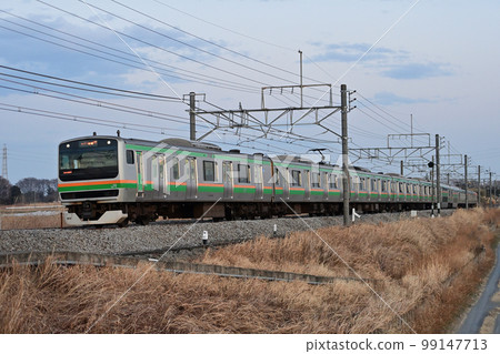 Takasaki Line Okabe-Honjo JR East E231 series 1000 series K-37 formation (Kozu) Takasaki Line Okabe-Honjo JR East E231 series 1000 series K-37 formation (Kozu) 99147713