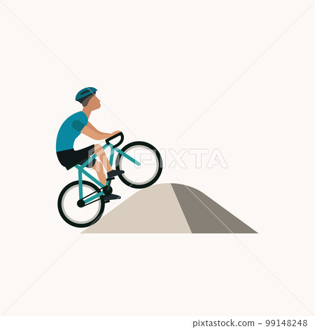 Cyclist ride uphill. Cyclist ride uphill. 99148248