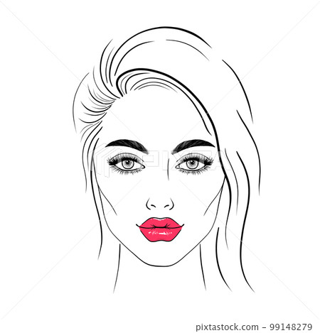 Young woman face 99148279