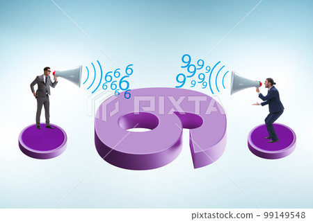 Argument over the numbers 9 and 6 99149548