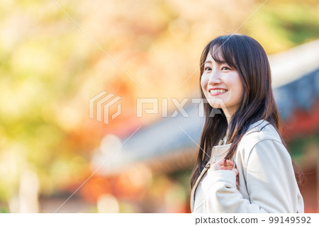 女孩的旅行旅行年輕女人 99149592