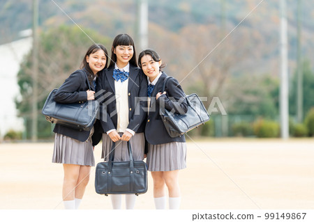 High school girl ground High school girl ground 99149867