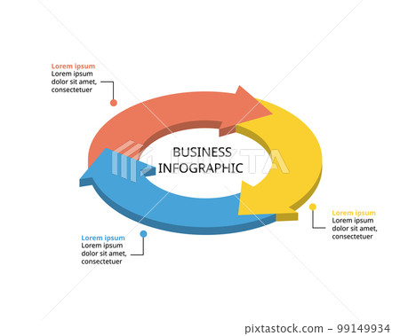 timeline arrow circle chart template for infographic for presentation for 3 element timeline arrow circle chart template for infographic for presentation for 3 element 99149934