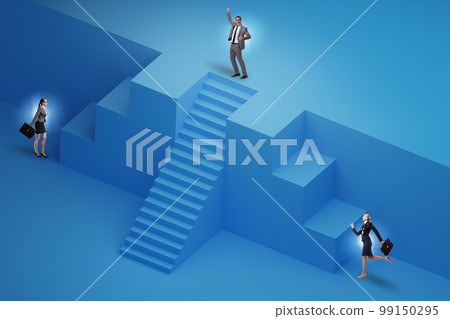 Gender inequality in career ladder concept 99150295