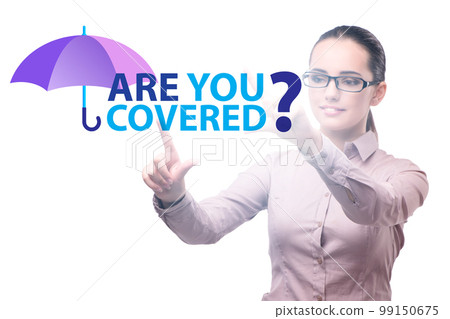 Insurance concept with the question are you covered 99150675