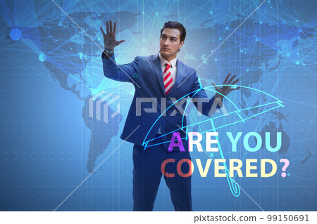 Comprehensive insurance concept with question Comprehensive insurance concept with question 99150691
