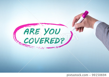 Comprehensive insurance concept with question Comprehensive insurance concept with question 99150694