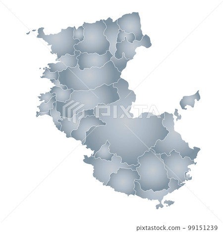 Wakayama prefecture and municipalities map 99151239