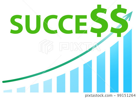 Concept of growing business with chart 99151264