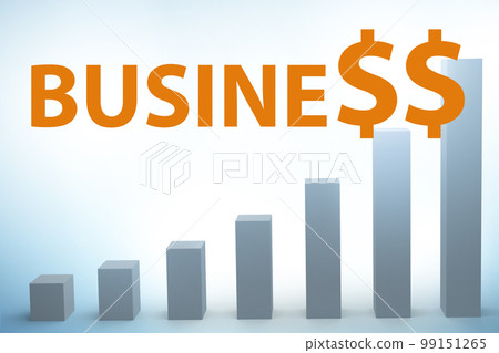 Concept of growing business with chart 99151265