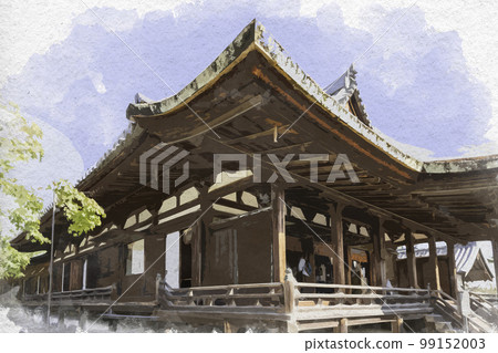 Watercolor-style Horyuji Seiryo-in/East Room, Ikaruga-cho, Ikoma-gun, Nara Prefecture Watercolor-style Horyuji Seiryo-in/East Room, Ikaruga-cho, Ikoma-gun, Nara Prefecture 99152003