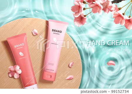 Cherry Blossom skin care product ad Cherry Blossom skin care product ad 99152734