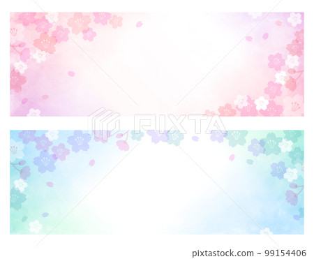 Cherry banner background material 99154406
