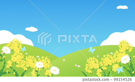 spring field background 99154526