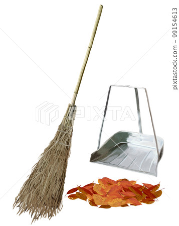 竹笤帚、辣椒鳥和落葉 99154613