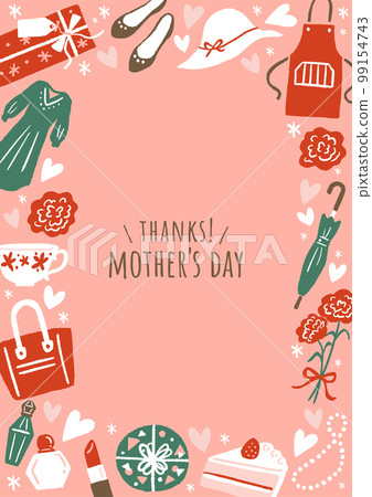 Mother's Day icon illustration frame 99154743