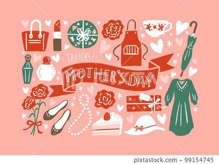 Mother's Day icon illustration set Mother's Day icon illustration set 99154745
