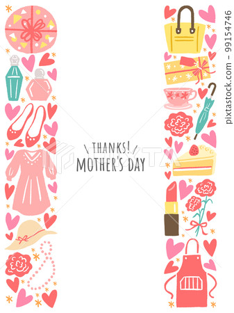 母親節圖標圖框 99154746