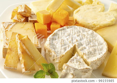 各種新鮮美味的奶酪 99155985