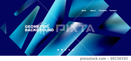 Abstract geometric landing page. Creative background for wallpaper, banner, background or web 99156593