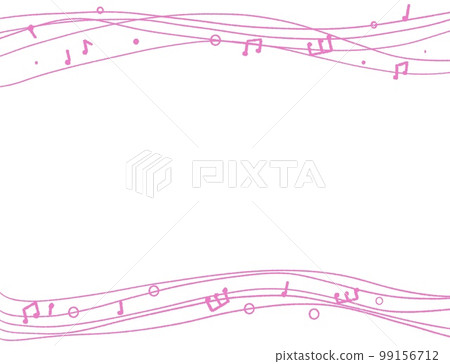 Music note image frame background material 99156712