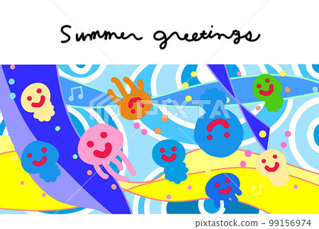 summer greeting summer greeting 99156974
