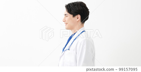 Male doctor in white coat medical Male doctor in white coat medical 99157095